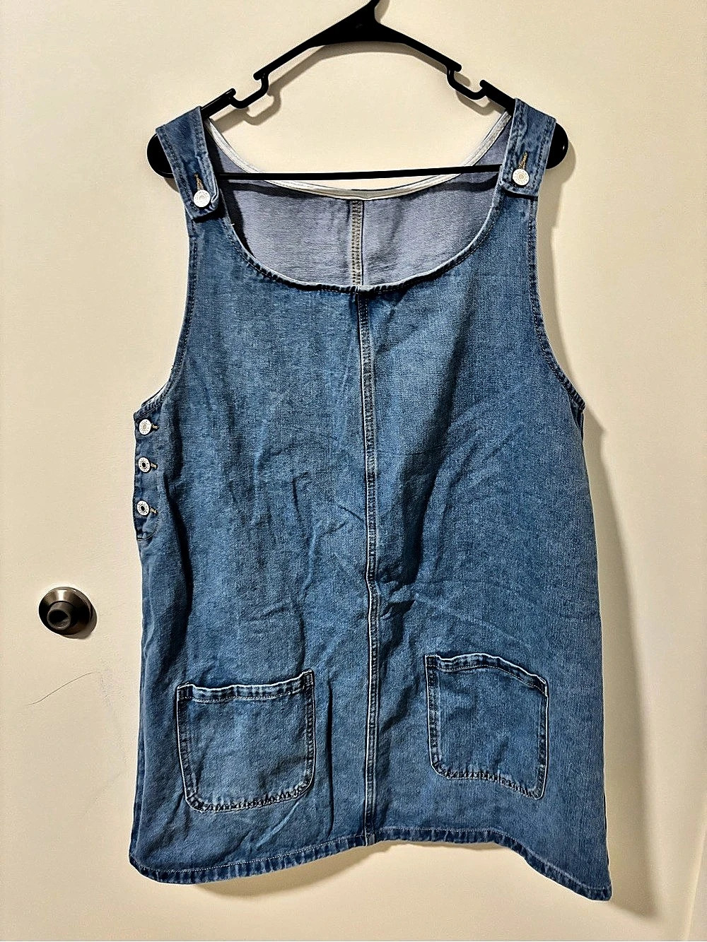 Denim overall dress Size XL